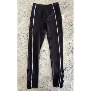 Free People Movement Black Leggings Size S Reflective Trim